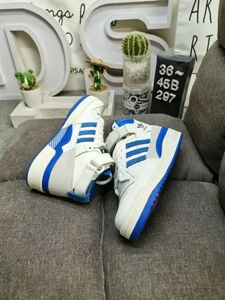 Adidas Sneakers Lifestyle Blanches Vertes Hautes à Col Rembourré 16