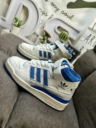 Adidas Sneakers Lifestyle Blanches Vertes Hautes à Col Rembourré 17