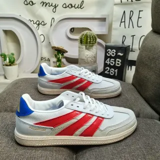 أديداس أبيض أحمر Low-Top Cupsole أسلوب الحياة أحذية رياضية