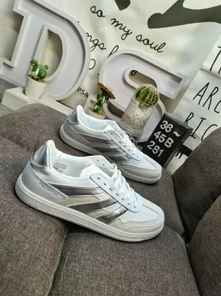 Adidas White Red Low-Top Cupsole Lifestyle Sneakers 19