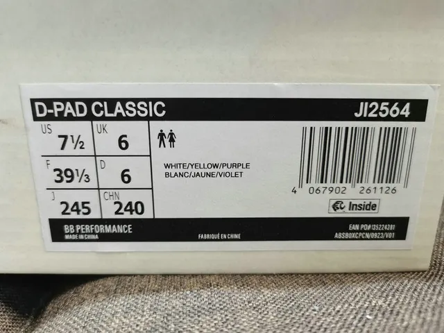 Adidas Chaussures Lifestyle Blanc et Jaune Low-Top Mix Daim Cuir 22