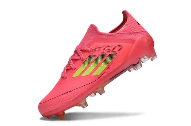 Adidas X Speedflow Rose et Lime Firm-Ground Chaussures de Football 3