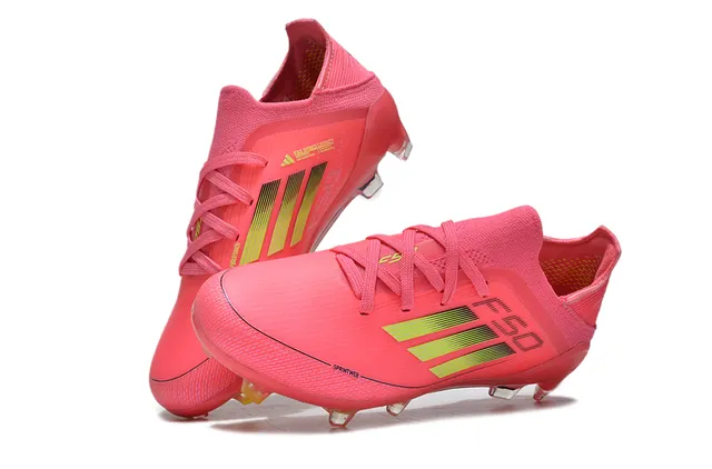 Adidas X Speedflow Rose et Lime Firm-Ground Chaussures de Football 4