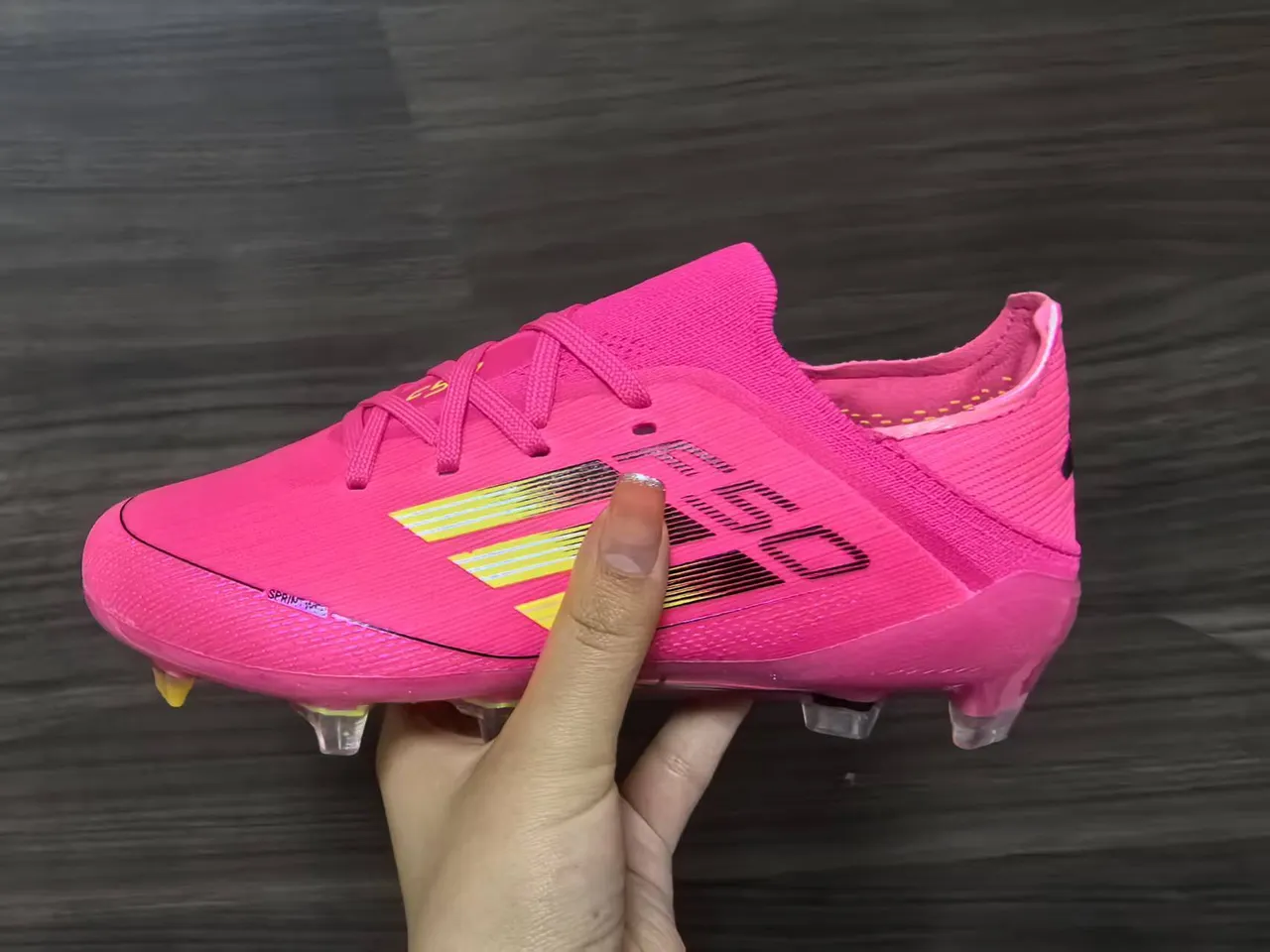 Adidas X Speedflow Rose et Lime Firm-Ground Chaussures de Football 9