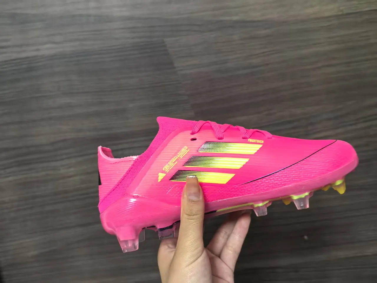 Adidas X Speedflow Rose et Lime Firm-Ground Chaussures de Football 11