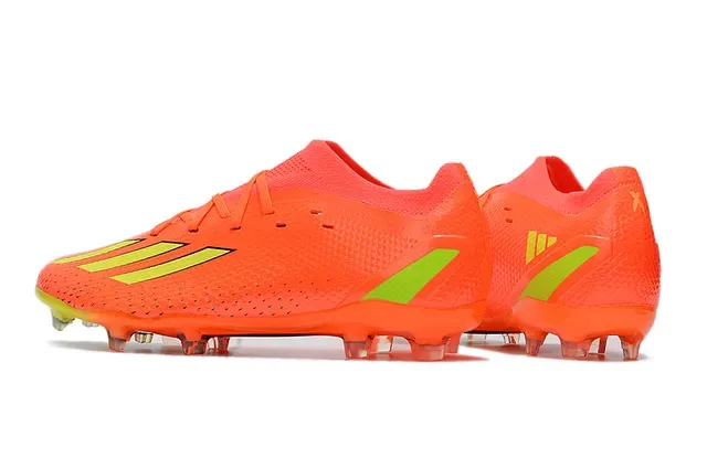 Adidas X Speedportal Orange Lime Green أحذية كرة القدم للأرض الصلبة 2
