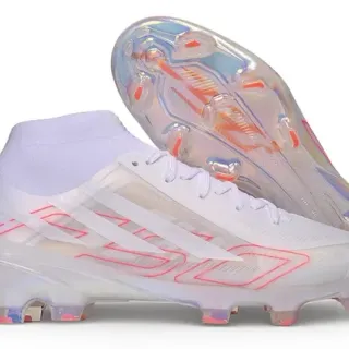 Adidas X Speedportal पारदर्शी नियोन लाल फर्म ग्राउंड फुटबॉल जूते