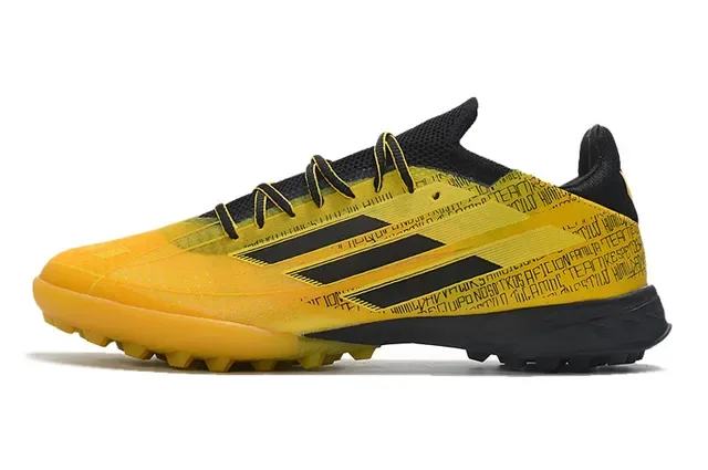 Adidas X Jaune Noir Basses Imprimé Textuellement Haut Turf Chaussures de Football 8