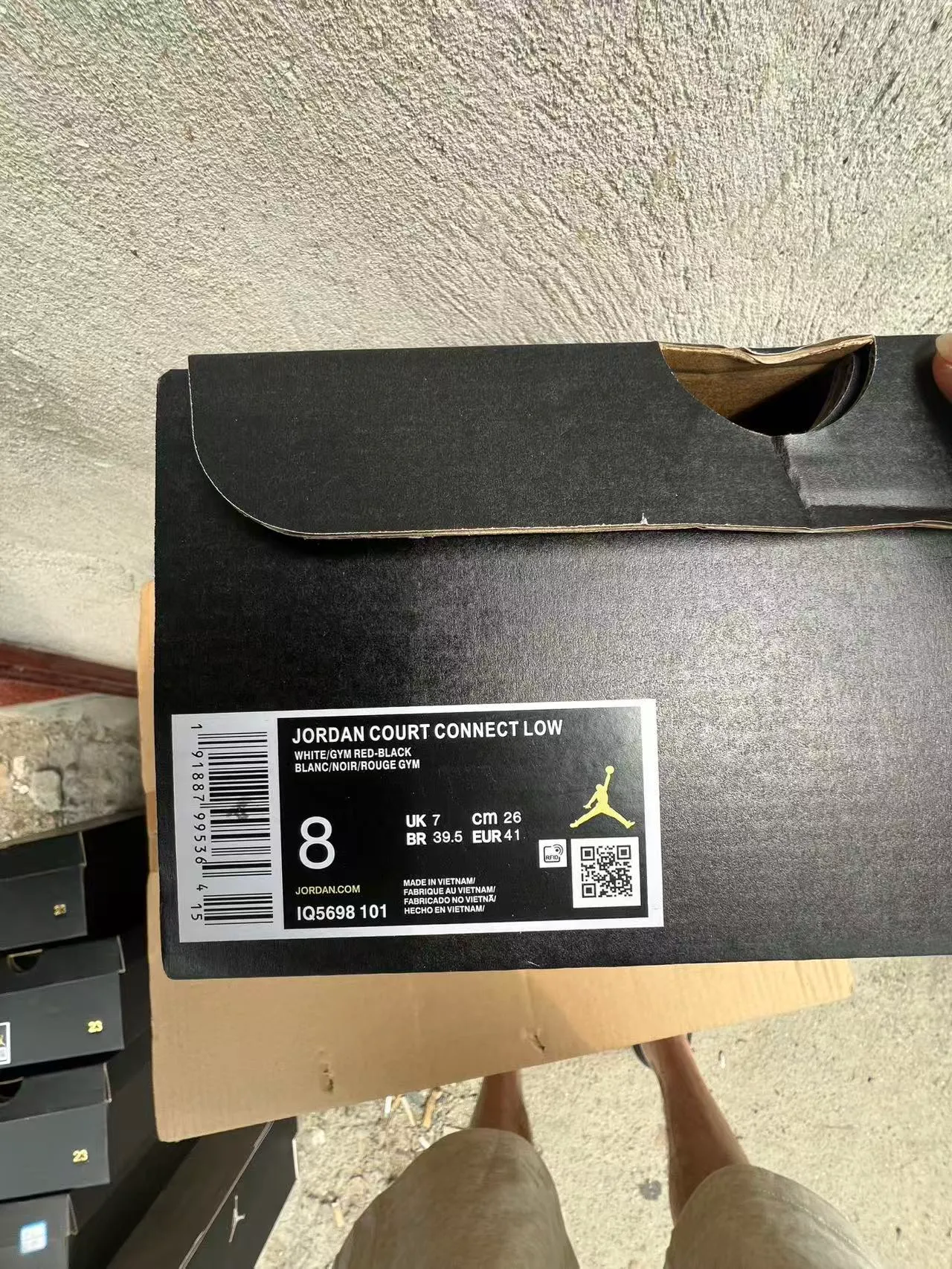 حذاء سنيكرز لايف ستايل Air Jordan 1 Low أسود وأزرق ملكي وأبيض 20