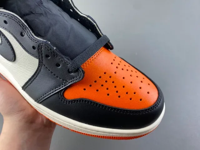 Air Jordan 1 Orange Black Off-White বাস্কেটবল শু 2