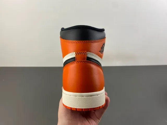 Air Jordan 1 Orange Black Off-White বাস্কেটবল শু 4