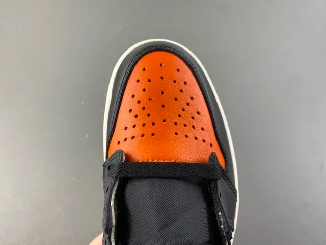 Air Jordan 1 Orange Black Off-White বাস্কেটবল শু 5