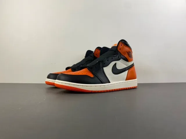 Air Jordan 1 Orange Black Off-White বাস্কেটবল শু 10