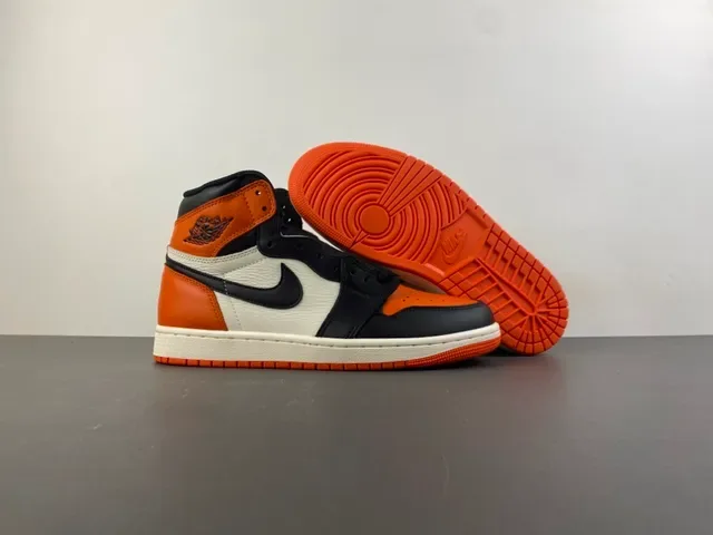 Air Jordan 1 Orange Black Off-White বাস্কেটবল শু 12
