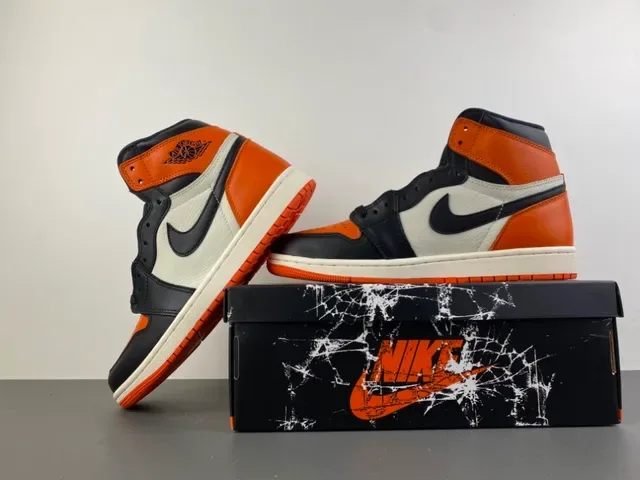 Air Jordan 1 Orange Black Off-White বাস্কেটবল শু 14