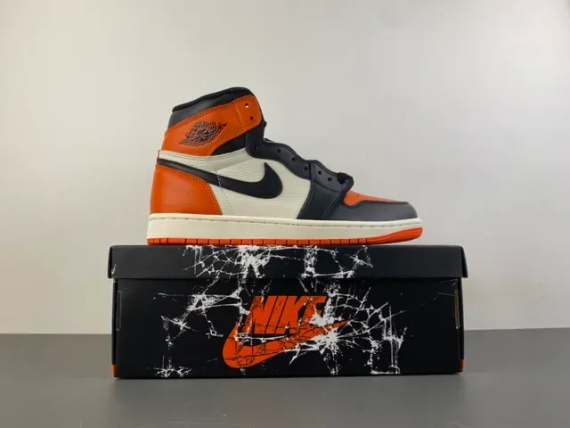 Air Jordan 1 Orange Black Off-White বাস্কেটবল শু 15