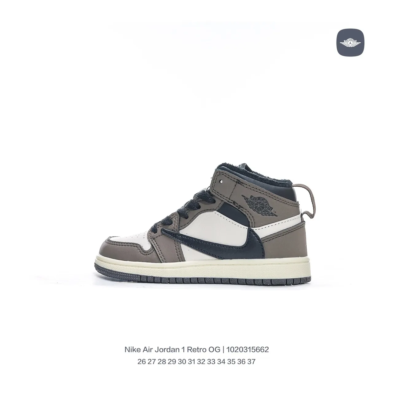 Tênis de basquete infantil Air Jordan 1 Retro OG vermelho branco azul claro preto 2