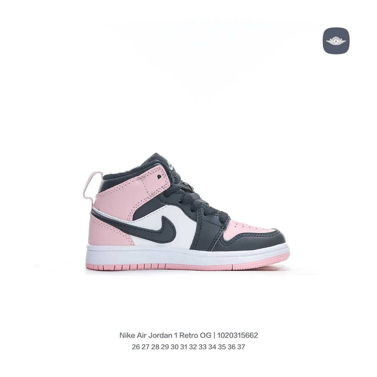 Tênis de basquete infantil Air Jordan 1 Retro OG vermelho branco azul claro preto 20
