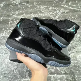 Air Jordan 11 কালো ফিরোজা Jumpman বাস্কেটবল জুতো