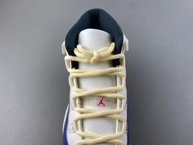 Air Jordan 11 সাদা রয়্যাল ব্লু পেটেন্ট লেদার বাস্কেটবল জুতো 6