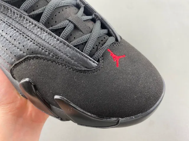 Air Jordan 14 काले लाल बास्केटबॉल जूते 2