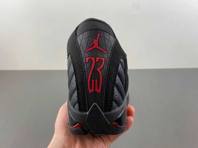 Air Jordan 14 काले लाल बास्केटबॉल जूते 3