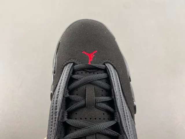 Air Jordan 14 काले लाल बास्केटबॉल जूते 4