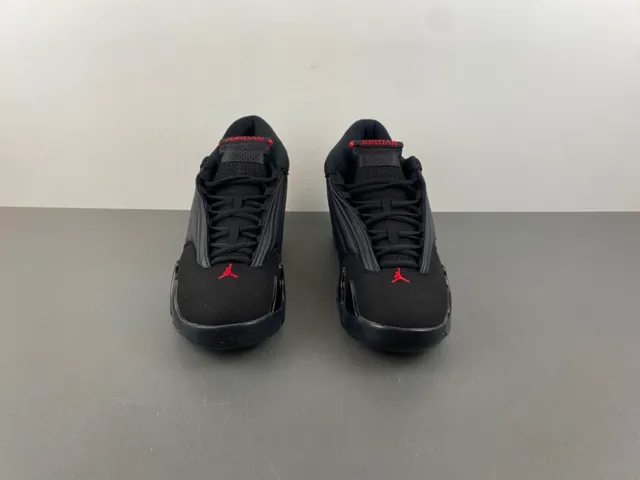 Air Jordan 14 काले लाल बास्केटबॉल जूते 10