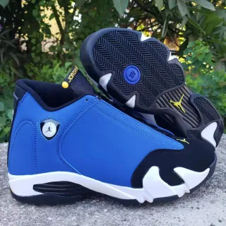 Air Jordan 14 Azul Real Negro Blanco Zapatos de Baloncesto