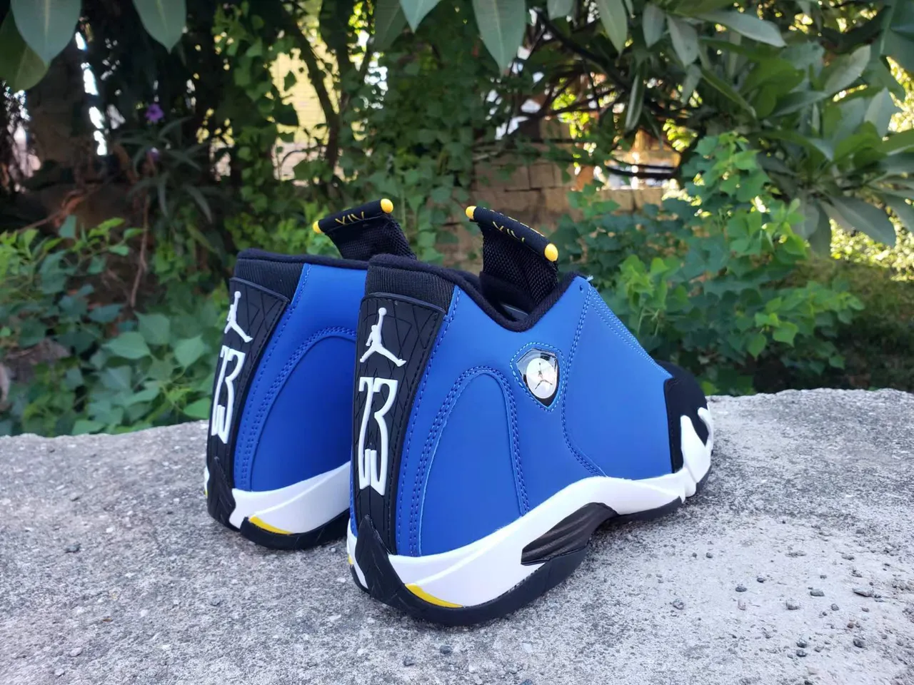 Air Jordan 14 Royal Blue Black White Basketball Shoes 2