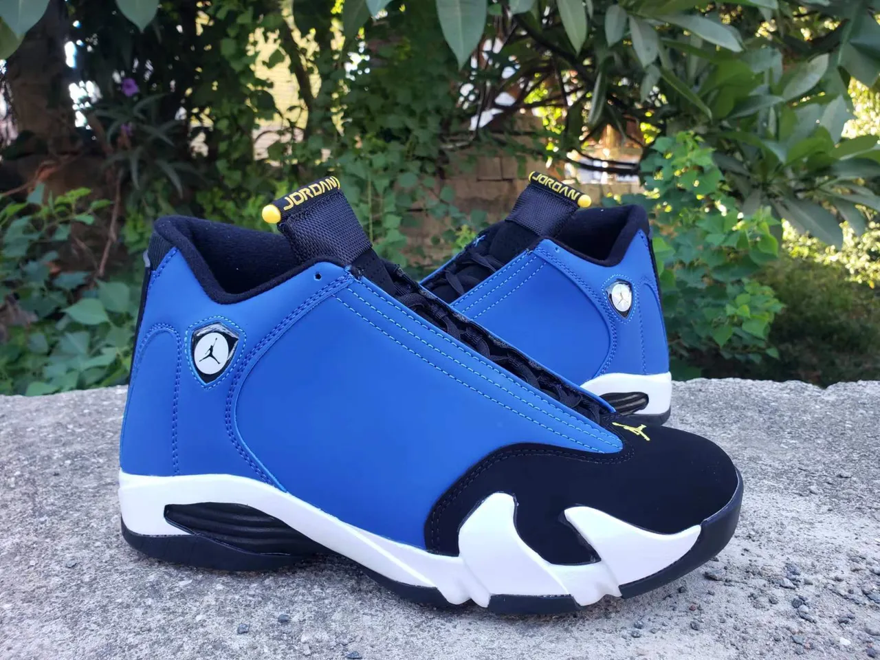 Air Jordan 14 Royal Blue Black White Basketball Shoes 3