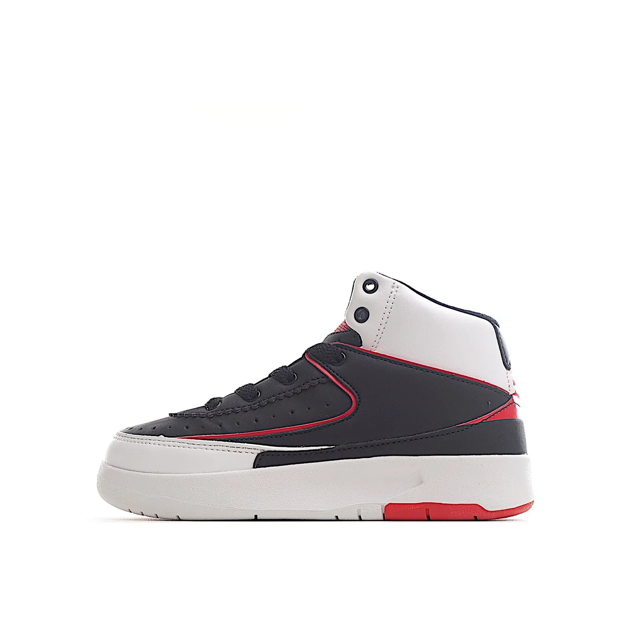 Air Jordan 2 সাদা নেভি লাল বাস্কেটবল জুতো 9