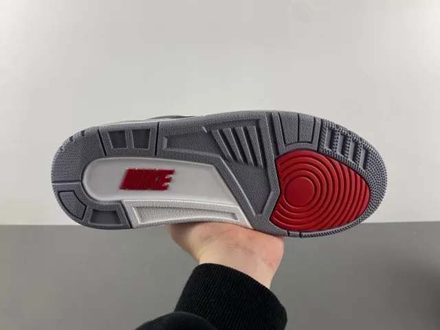 Air Jordan 3 أسود سيمنت طباع الفيل أحذية كرة السلة 3