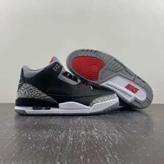 Zapatillas de baloncesto Air Jordan 3 Black Cement Elephant Print