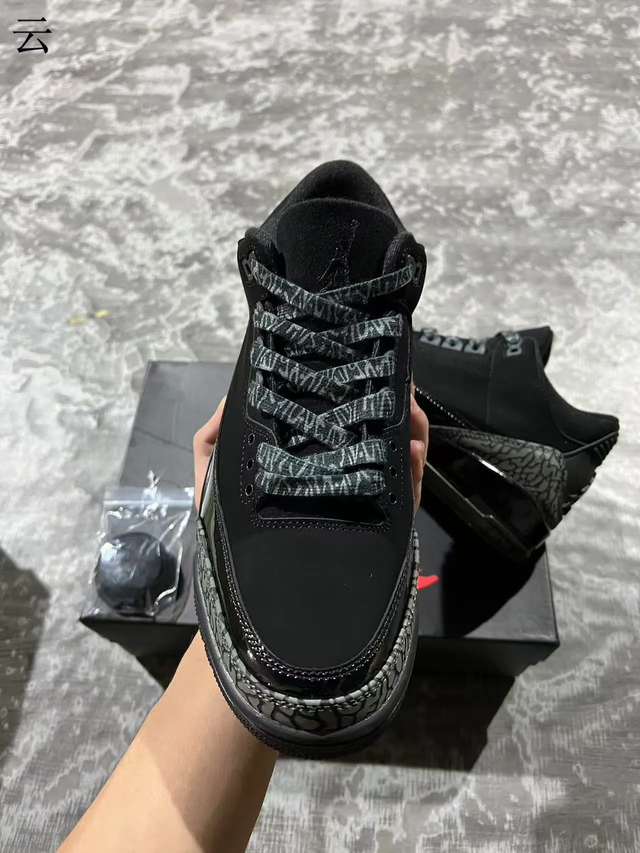 Air Jordan 3 Black Elephant أحذية كرة السلة 3