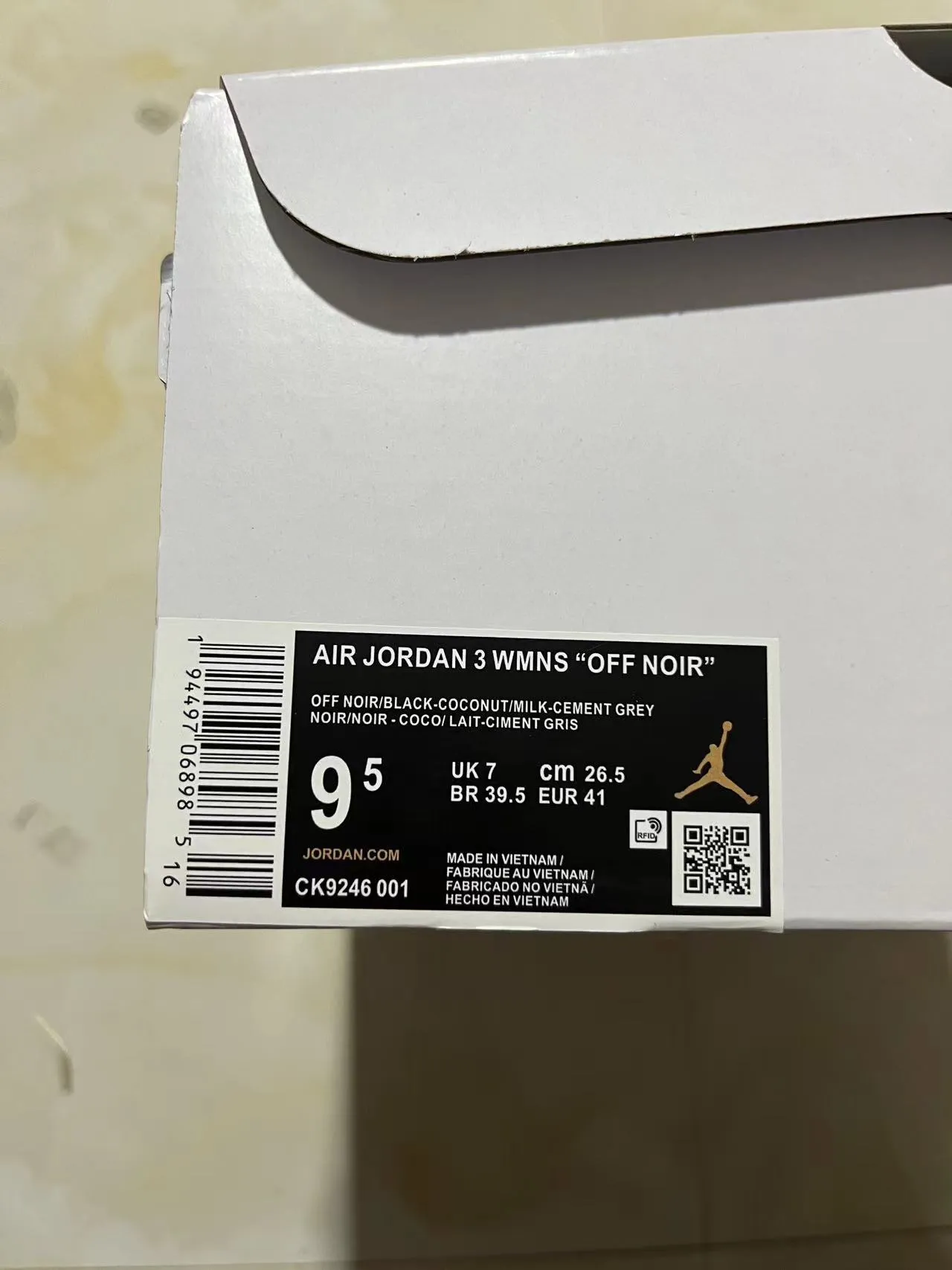 Tênis de basquete Air Jordan 3 com estampa de elefante preta 11