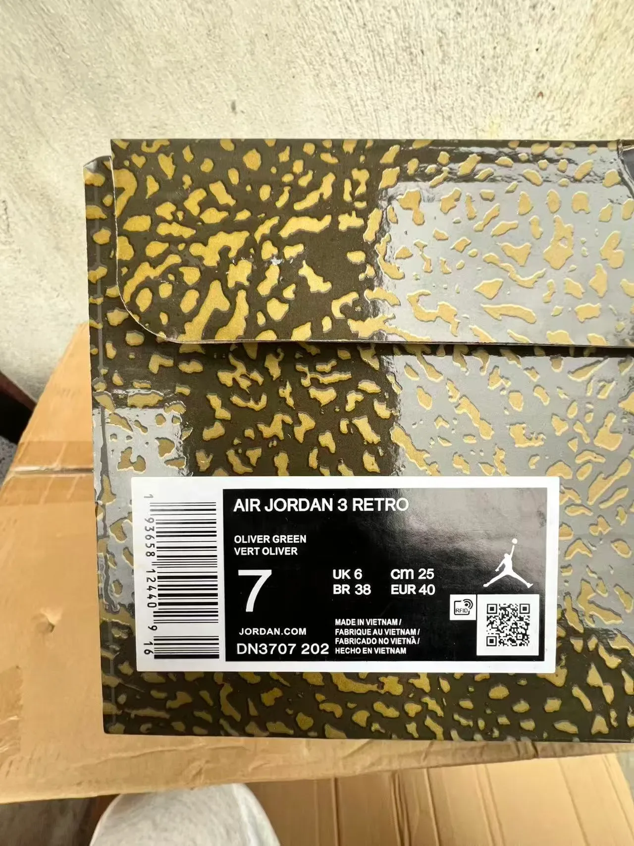 Air Jordan 3 Olive Elephant Print বাস্কেটবল জুতা 10