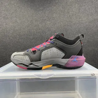 Air Jordan 37 ধূসর কালো গোলাপি বেগুনি বাস্কেটবল জুতা