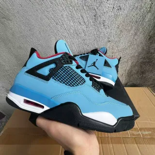 Air Jordan 4 浅蓝 黑 白 红 篮球鞋