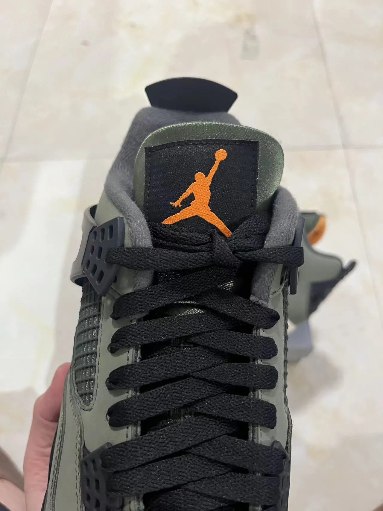 Air Jordan 4 Vert Olive Noir Crème Chaussures de Basketball 4