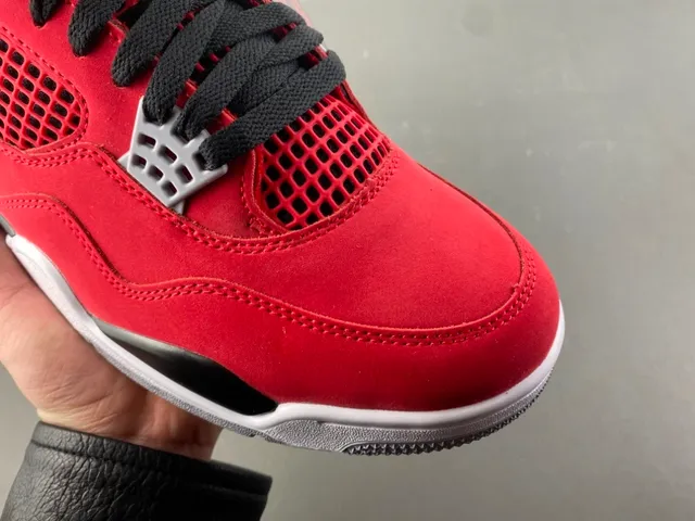 Air Jordan 4 Red Black White Basketball Shoes 2