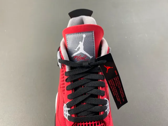 Air Jordan 4 Red Black White Basketball Shoes 6