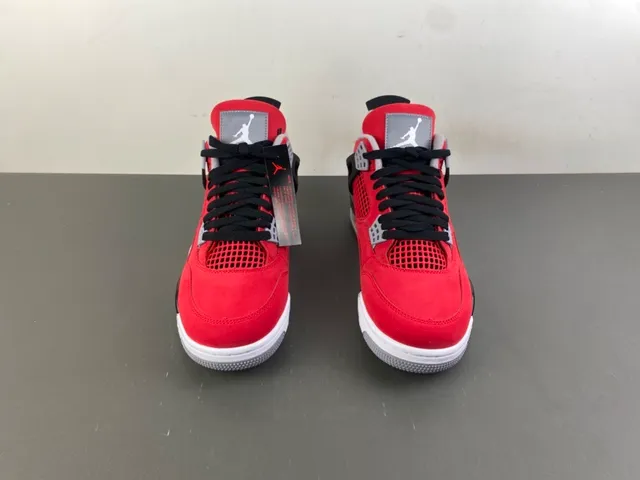 Air Jordan 4 Red Black White Basketball Shoes 11