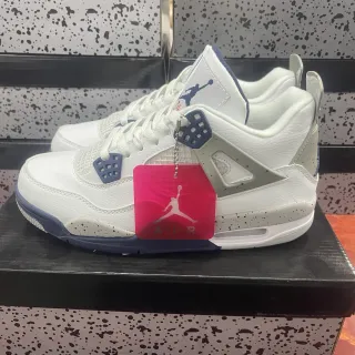 Air Jordan 4 白海军斑点篮球鞋