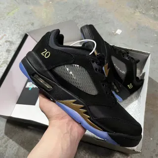 Tênis de basquete Air Jordan 5 Preto e Dourado '20'