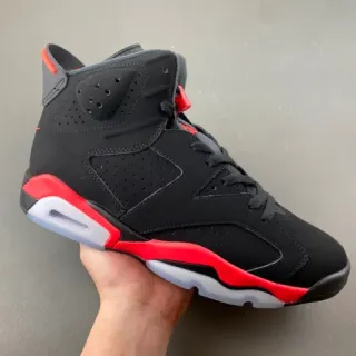 Air Jordan 6 কালো লাল সাদা বাস্কেটবল জুতো