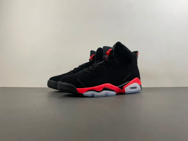 أحذية كرة السلة Air Jordan 6 أسود أحمر أبيض 11