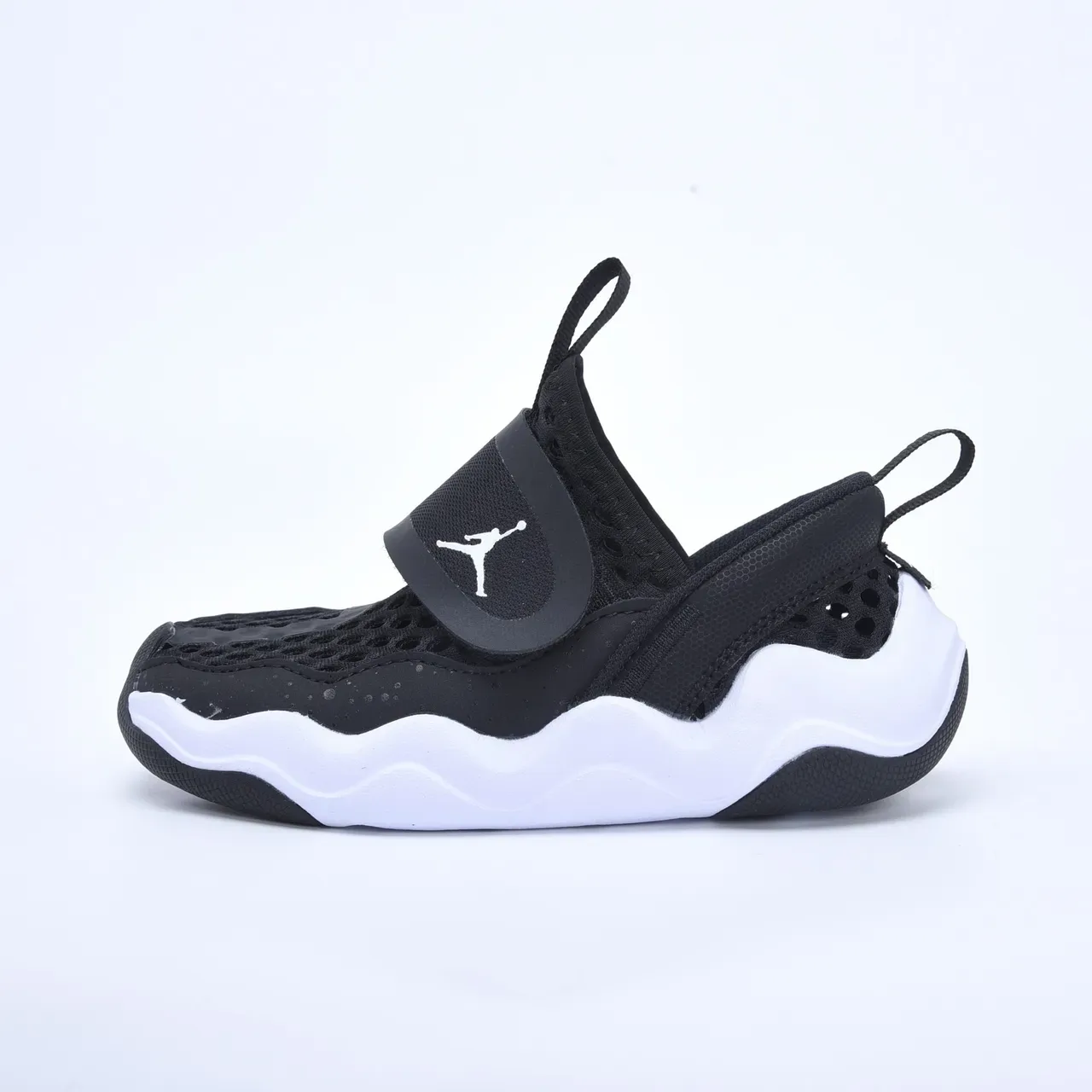 Air Jordan Black White Slip-On Perforated Mesh Lifestyle Sneakers 3