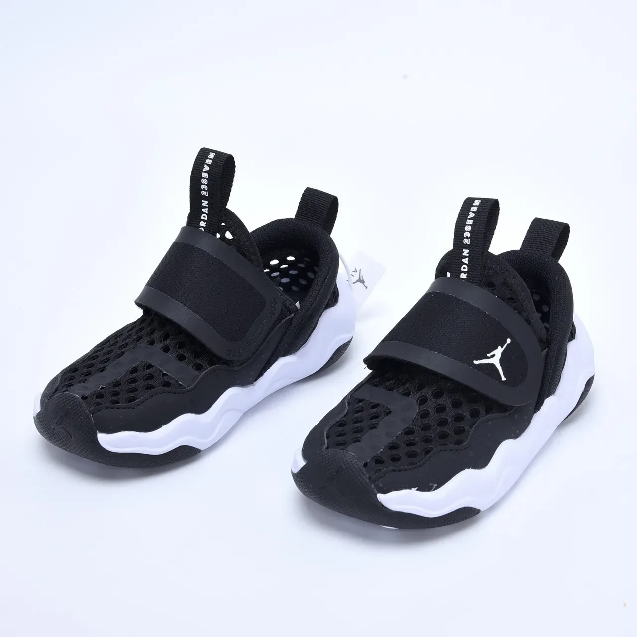 Air Jordan Black White Slip-On Perforated Mesh Lifestyle Sneakers 4