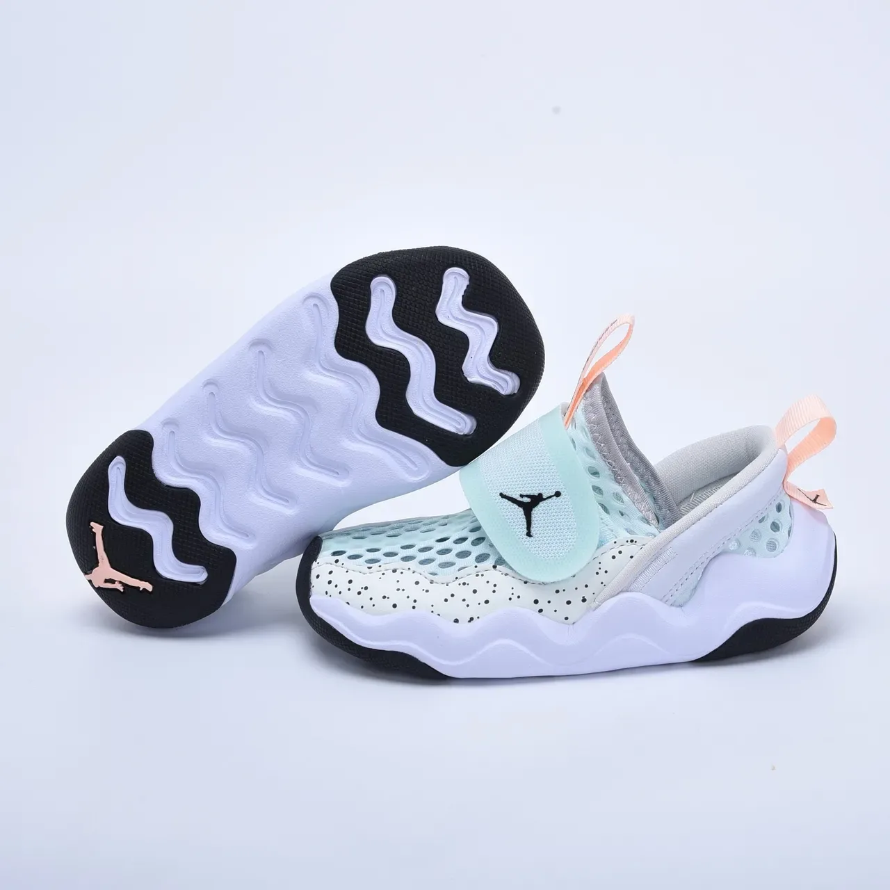 Air Jordan Black White Slip-On Perforated Mesh Lifestyle Sneakers 13